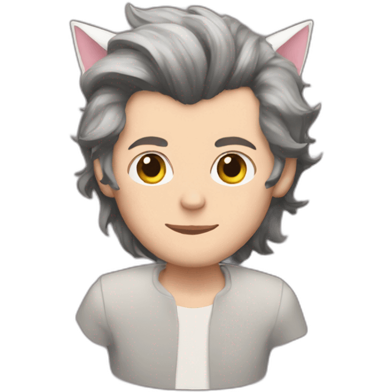 Harry Styles with cat ears  emoji