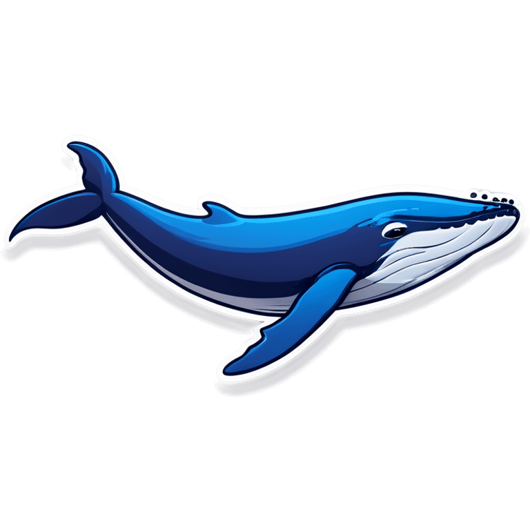 A blue whale flying emoji