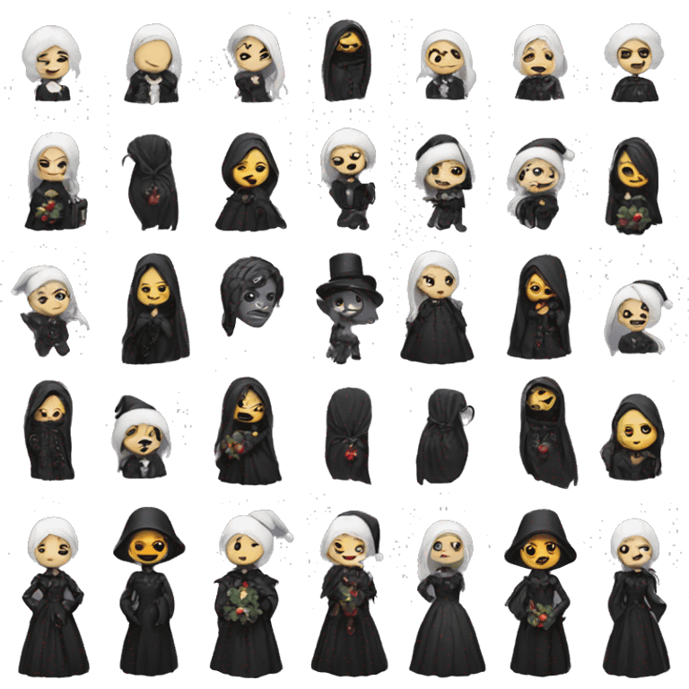 gothic christmas emoji