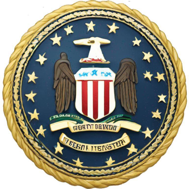 Federal bureau of investigations badge emoji