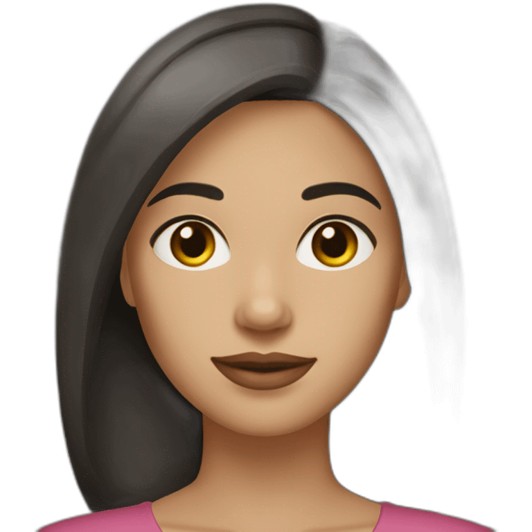 woman-with-dark-straight-hair-and-hazel-eyes emoji