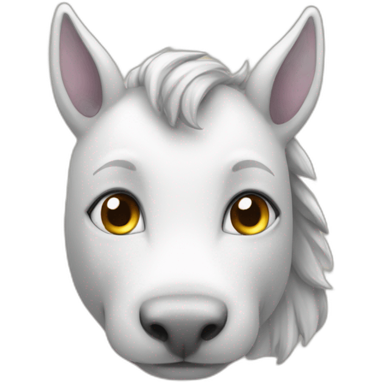 Chat sur licorne emoji