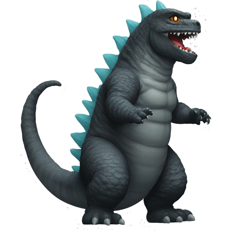 Godzilla with a cat head emoji