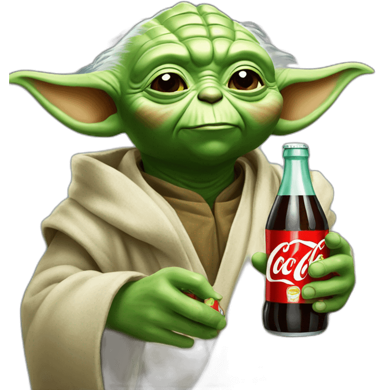 yoda drink a coca cola emoji