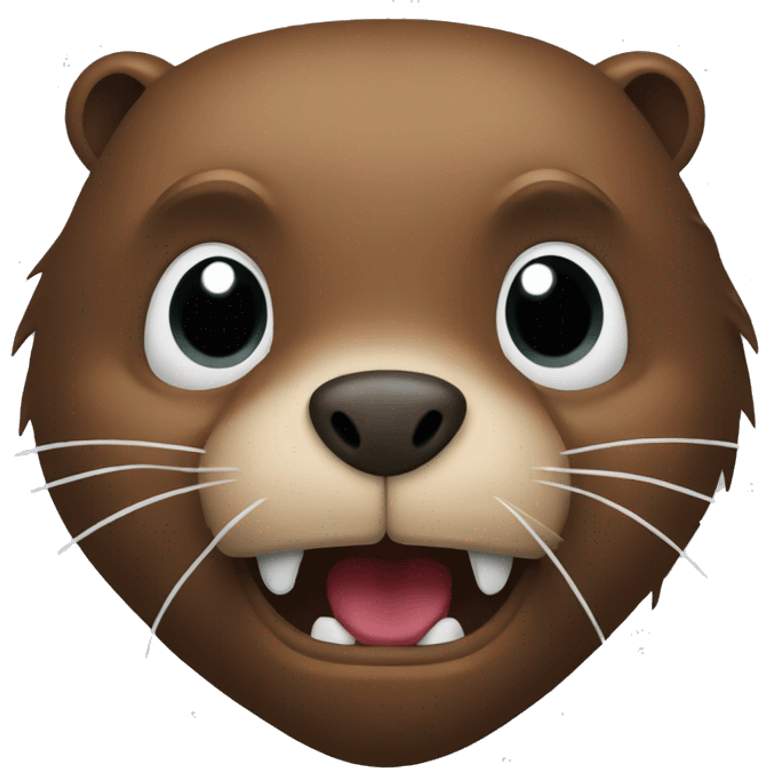 Beaver coping emoji „scared“  emoji