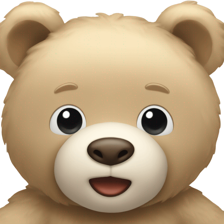 Teddy bear beige  emoji