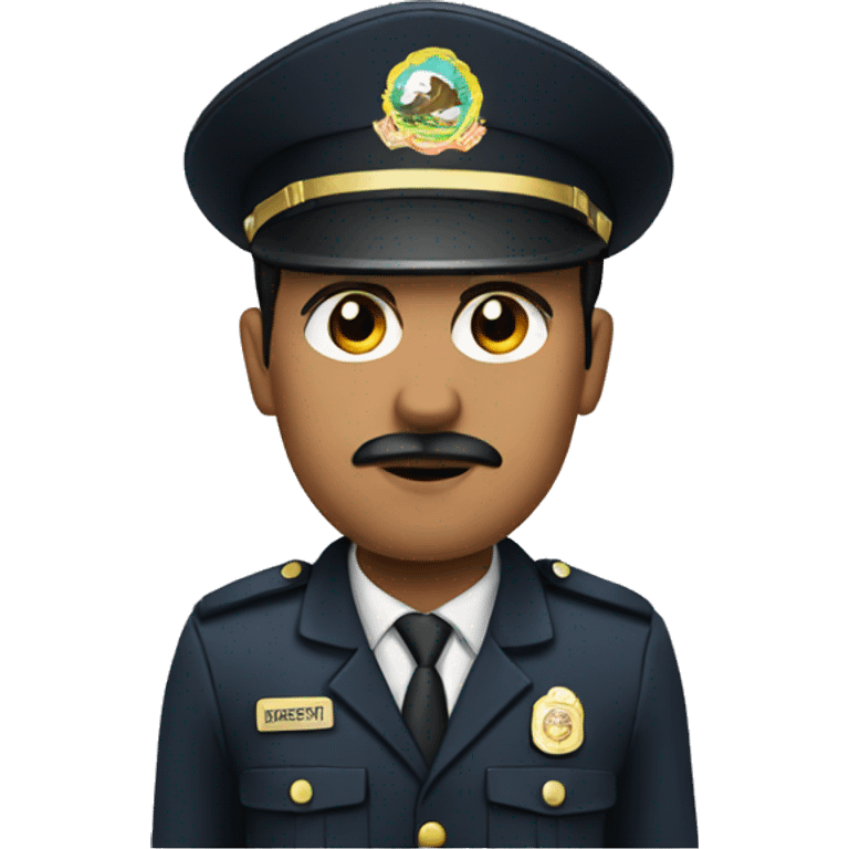 Mexican in security uniform  emoji