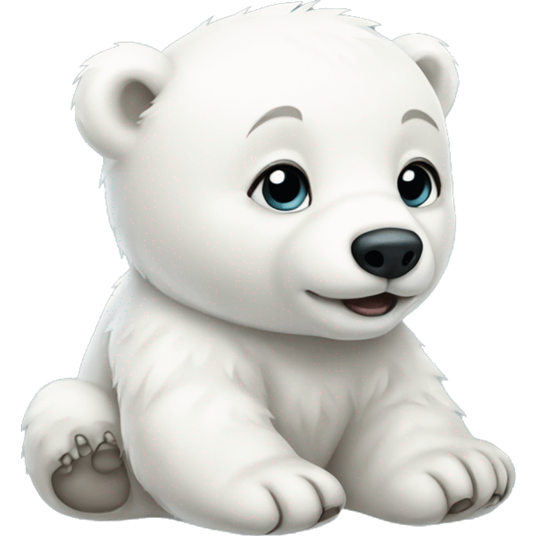 Baby polar bear emoji