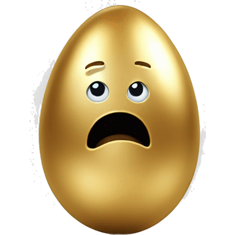 artificial intelligence breaks out of a golden egg emoji