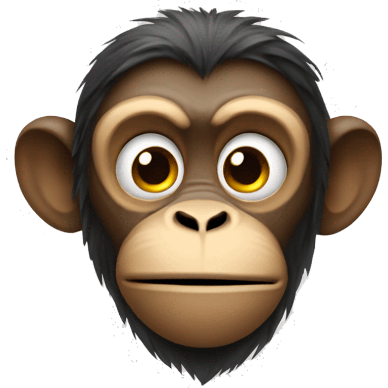 A monkey highley tired emoji