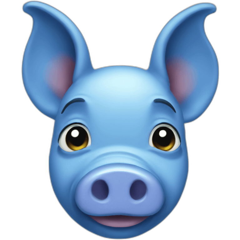 blue pig emoji