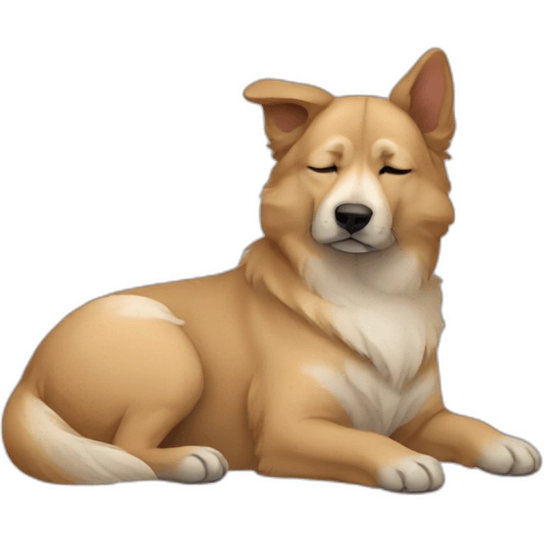 central asian shepperd dog sleepy emoji