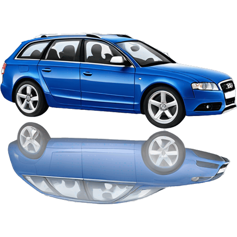 2007 blue Audi a4 Quattro sline 3.0 tdi station wagon emoji