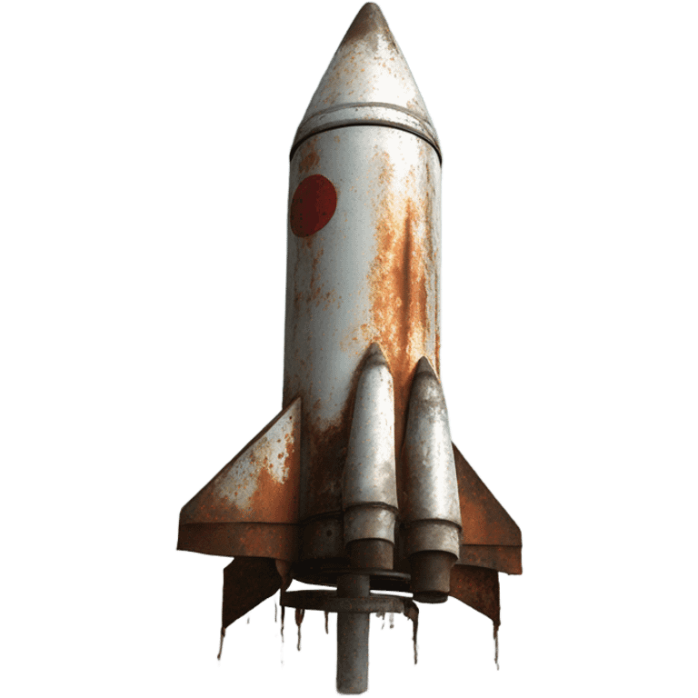 old rusty rocket emoji