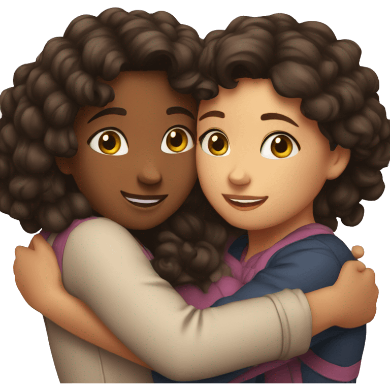 hug girls emoji