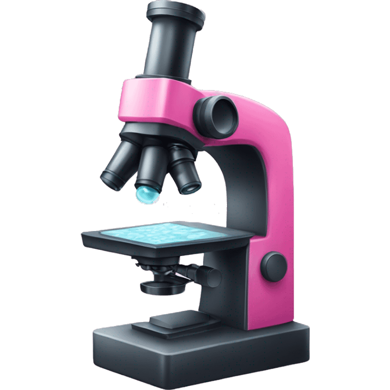 Pink microscope  emoji