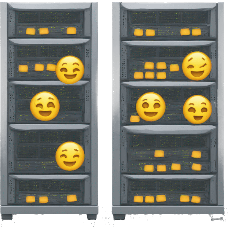 server rack with 5 servers emoji