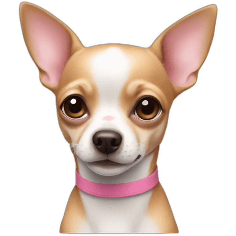 a little chihuahua with a pink nose  emoji