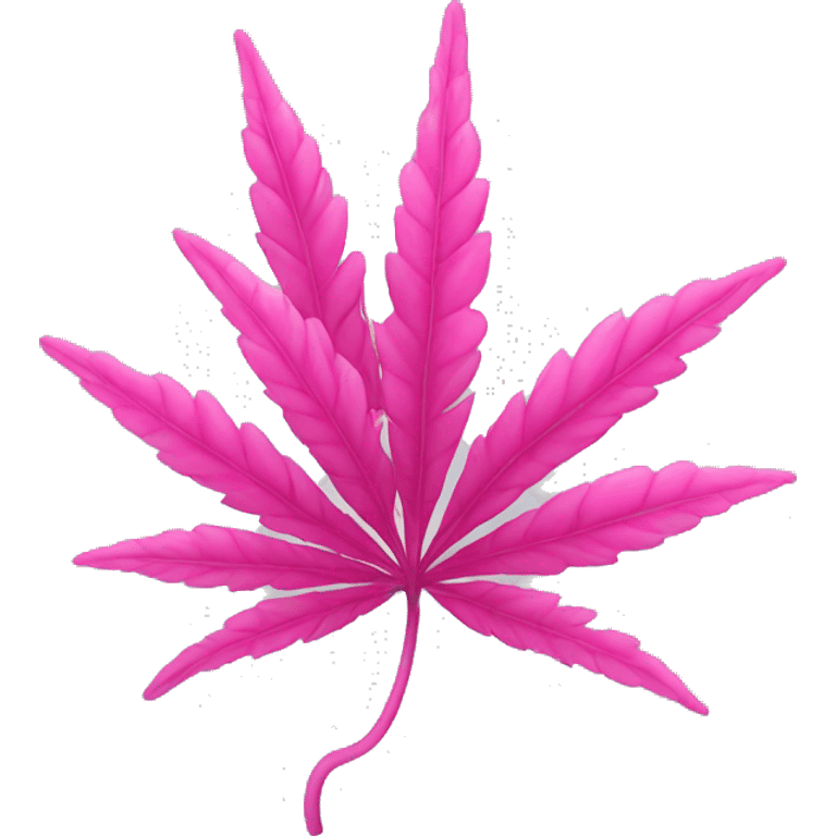 Pink weed emoji