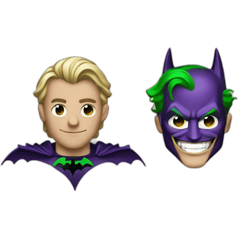 Batman and joker emoji