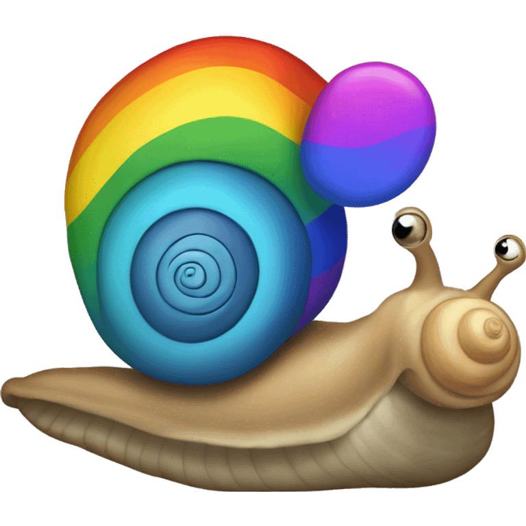 Gay snail emoji