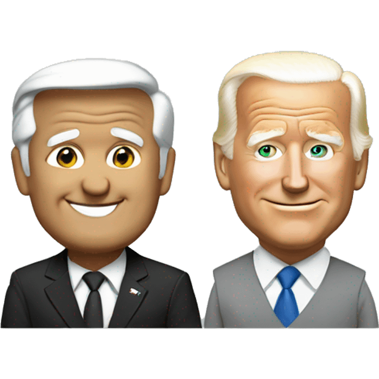 Donald Trump and Joe biden emoji