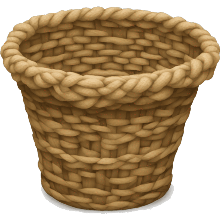 knitted empty basket emoji