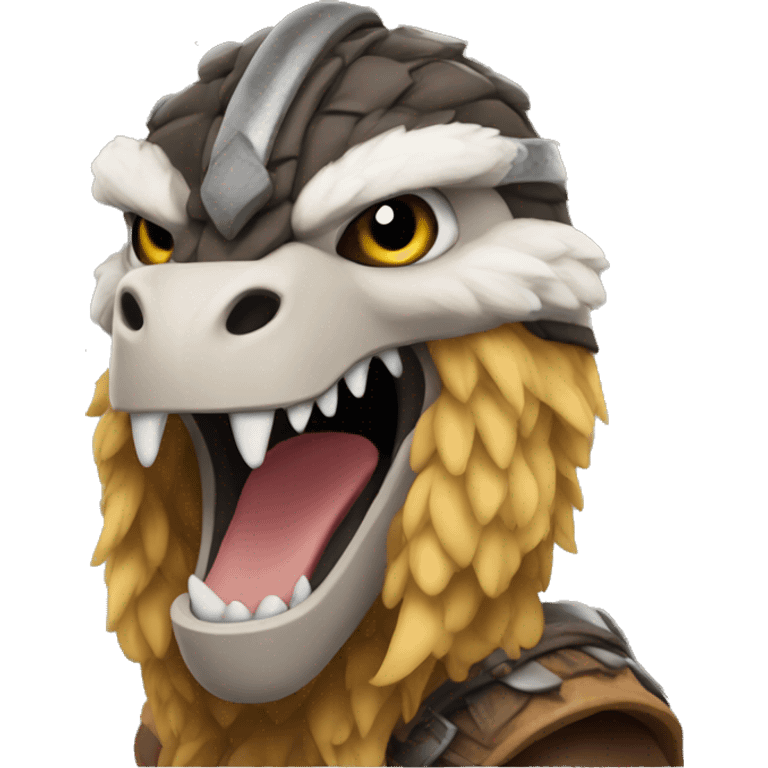 Raptor viking emoji