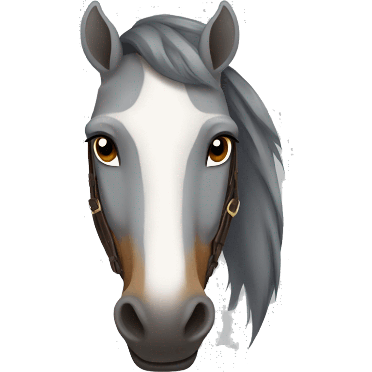 grey horse tan skin rider emoji