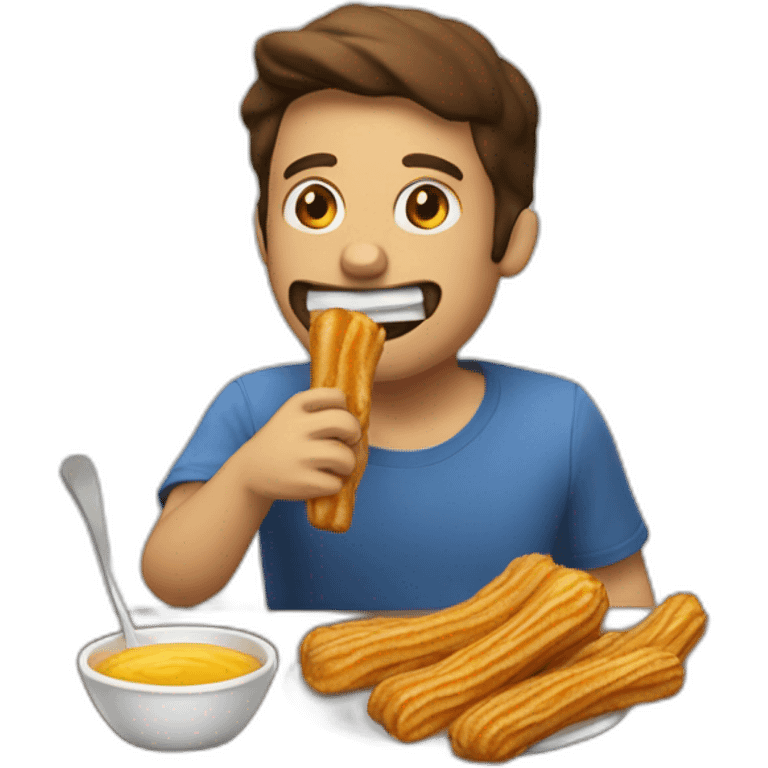 Haz un mesi comiendo churros  emoji