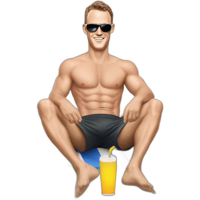 Jonathan Toews as a beach bum  emoji