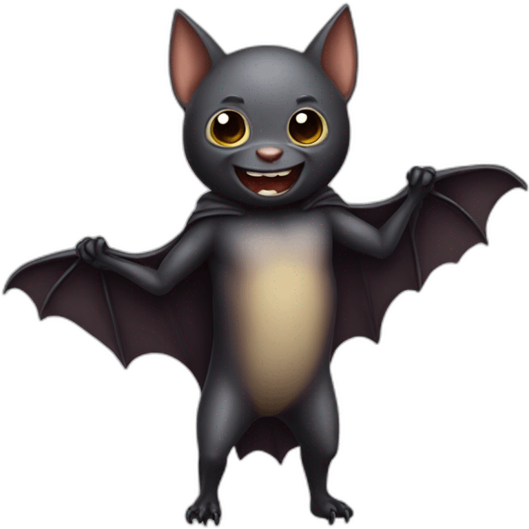 realistic full body bat emoji