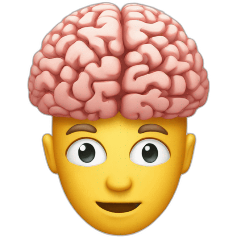 Designer brain with growth mindset emoji