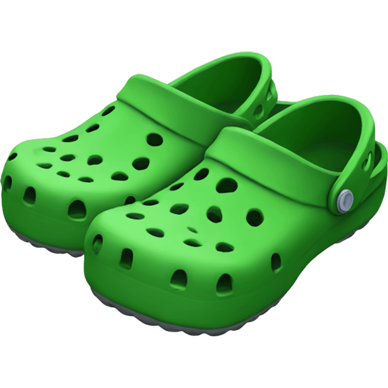 Green crocs emoji