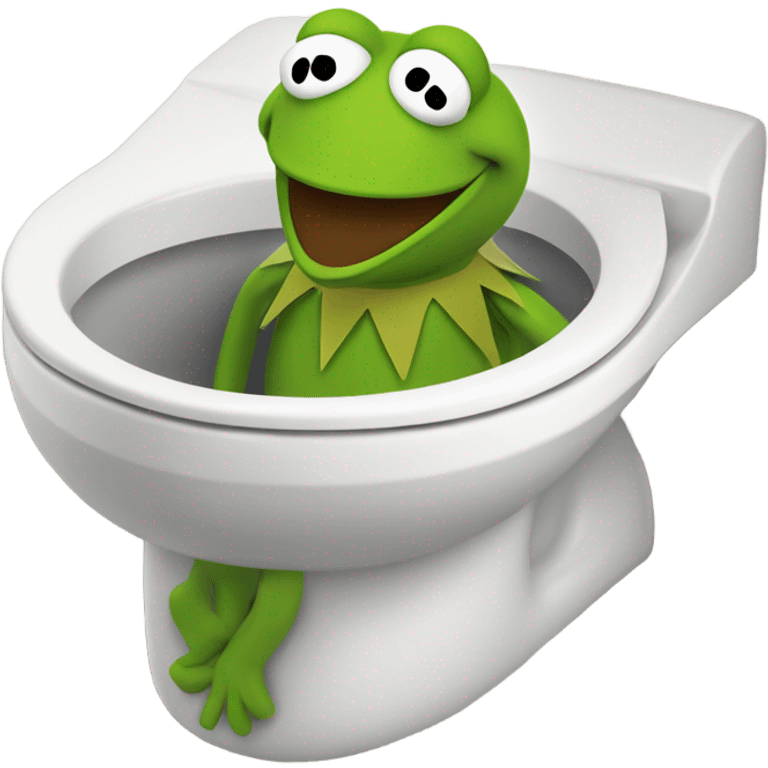 kermit head in toilet emoji