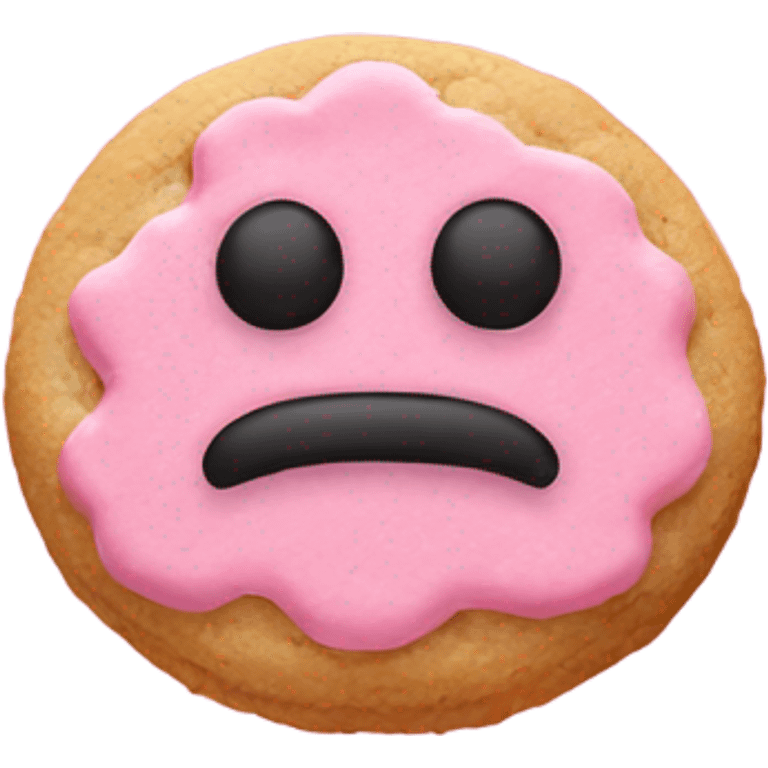 Crumbl pink suage cookie  emoji