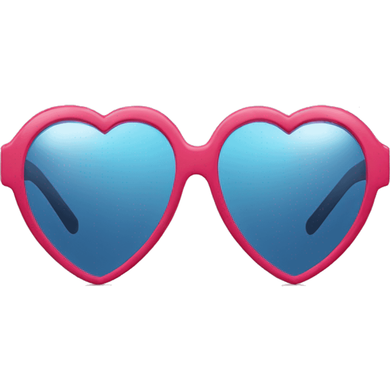 Heart shaped sunglasses  emoji