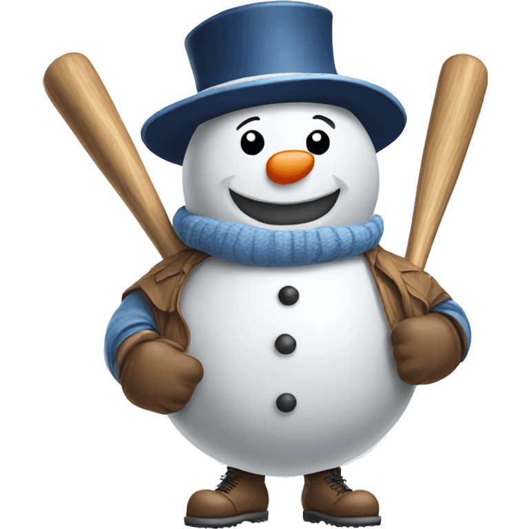 snowman baseball emoji