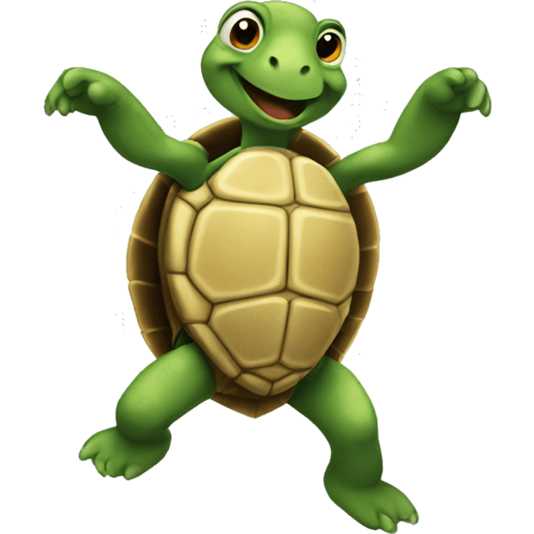 Turtle dancing emoji