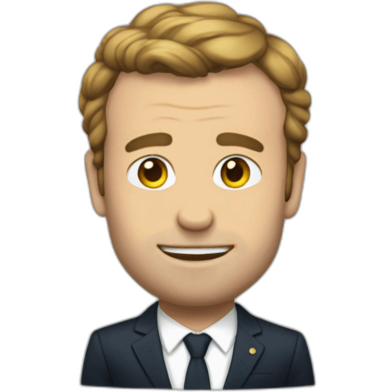 Macron au toilette emoji