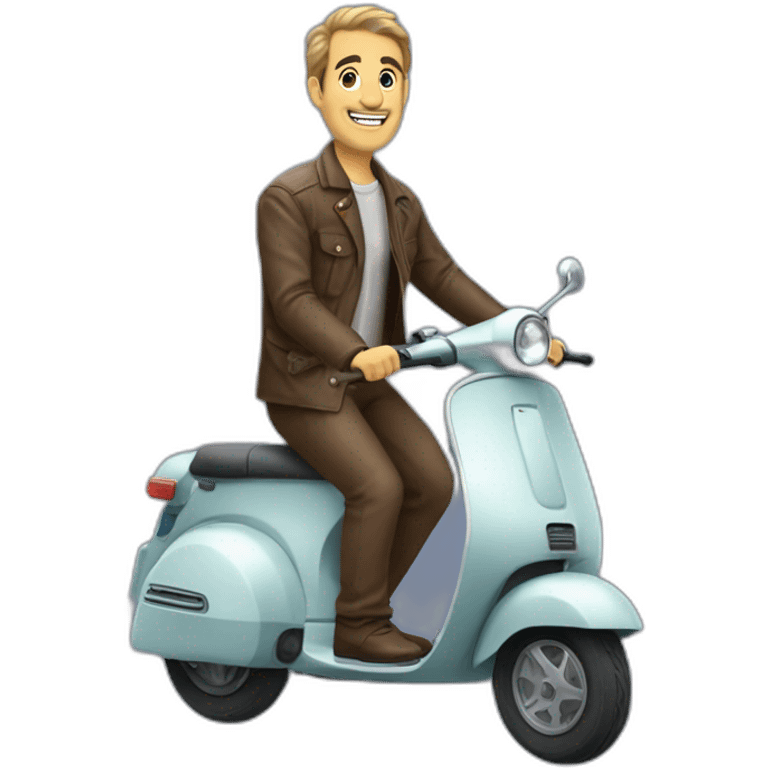 françois holllande sur un scooter emoji