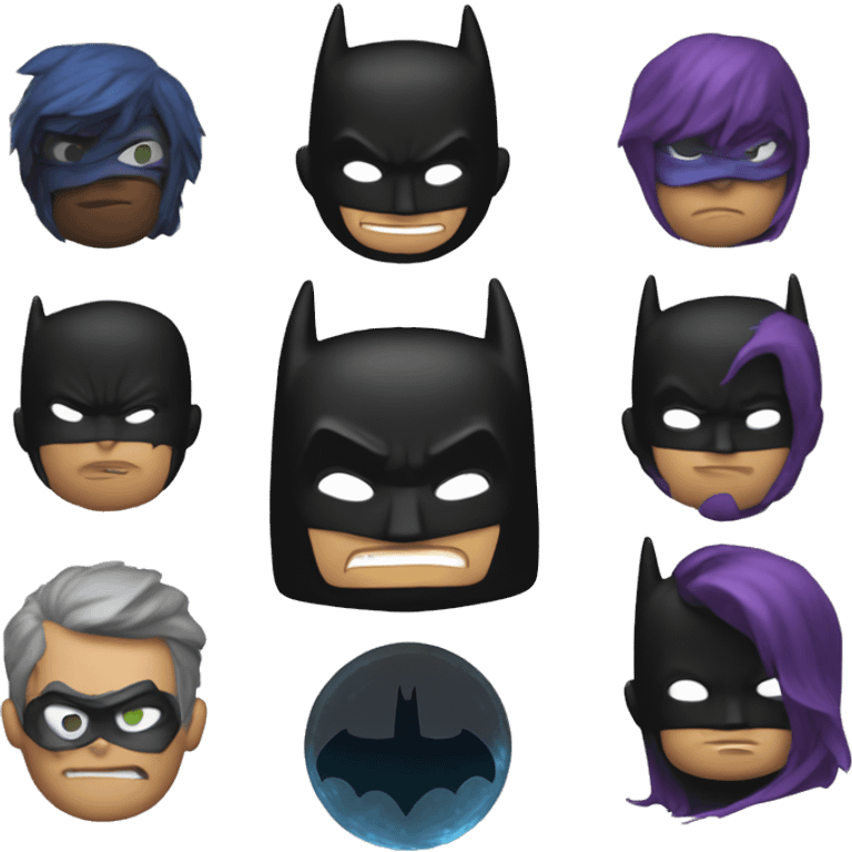 Batman with insane mysterious aura shadow emoji