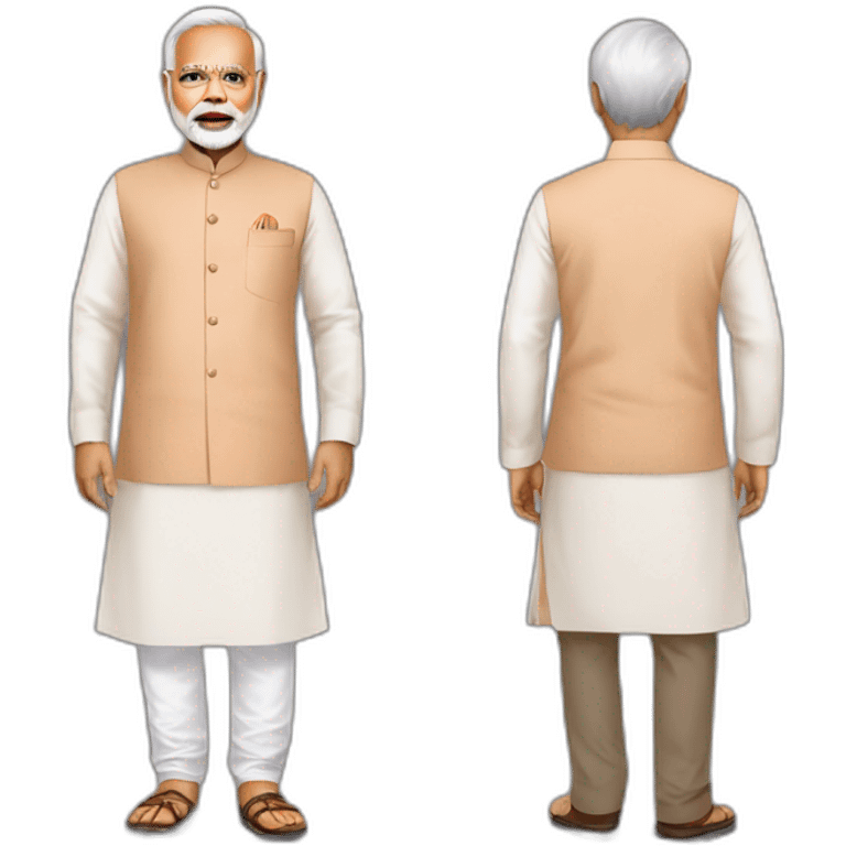 Narendra Modi With Kurta Paijm Dress emoji