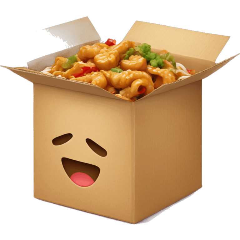 Chinese food in a box emoji