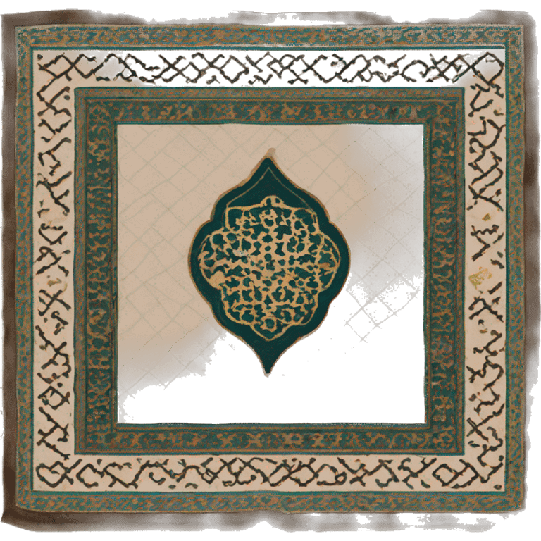 Islamic Prayer mat  emoji