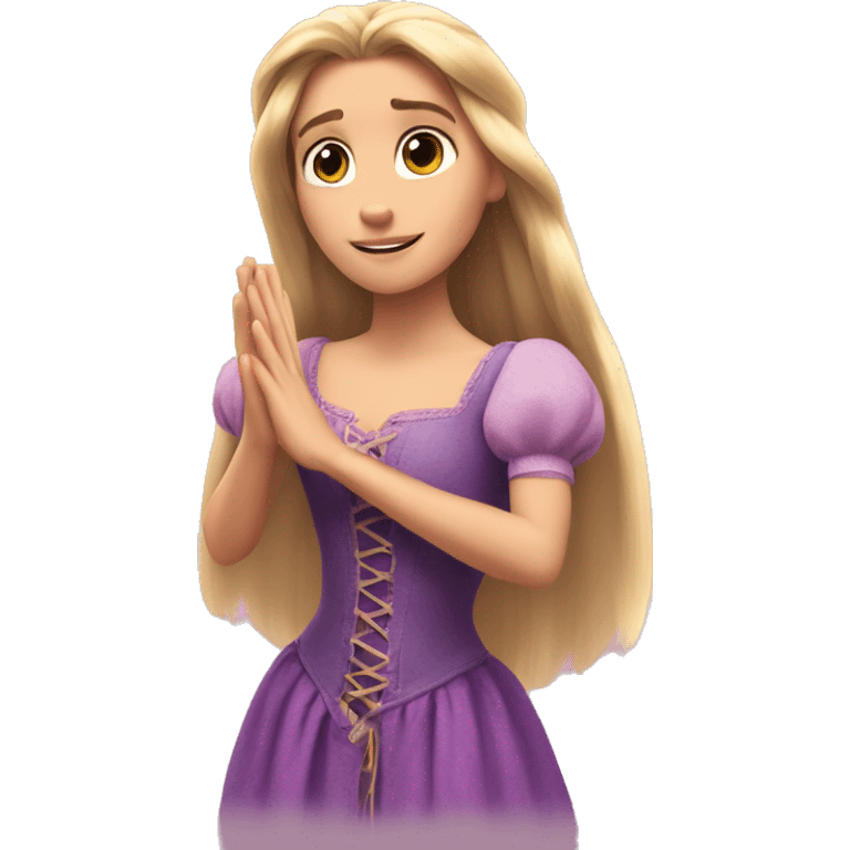 rapunzel heart with hands emoji