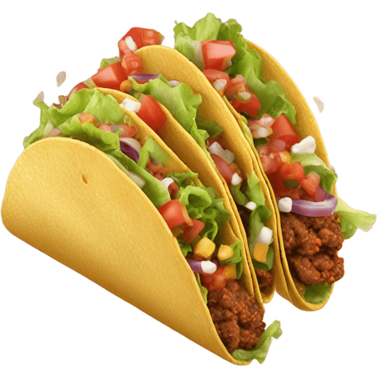 Raining tacos from the sky emoji