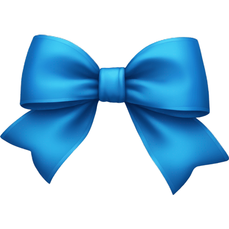 Blue bow emoji