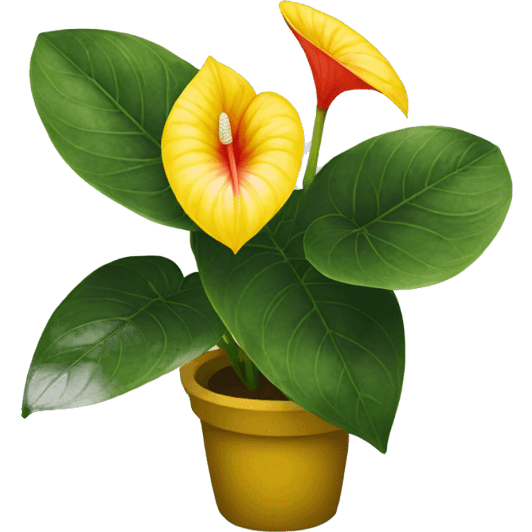 Anthurium yellow  emoji