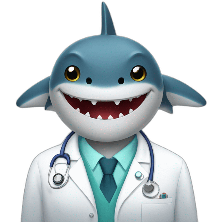 shark who thinks he's a doctor emoji